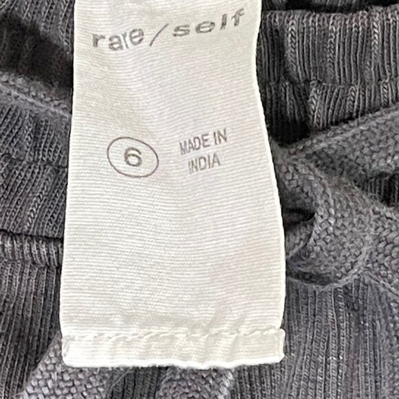 rare/self Mid Rise All Gender Exposed Seams Ribbed Shorts - Picture 8 of 12